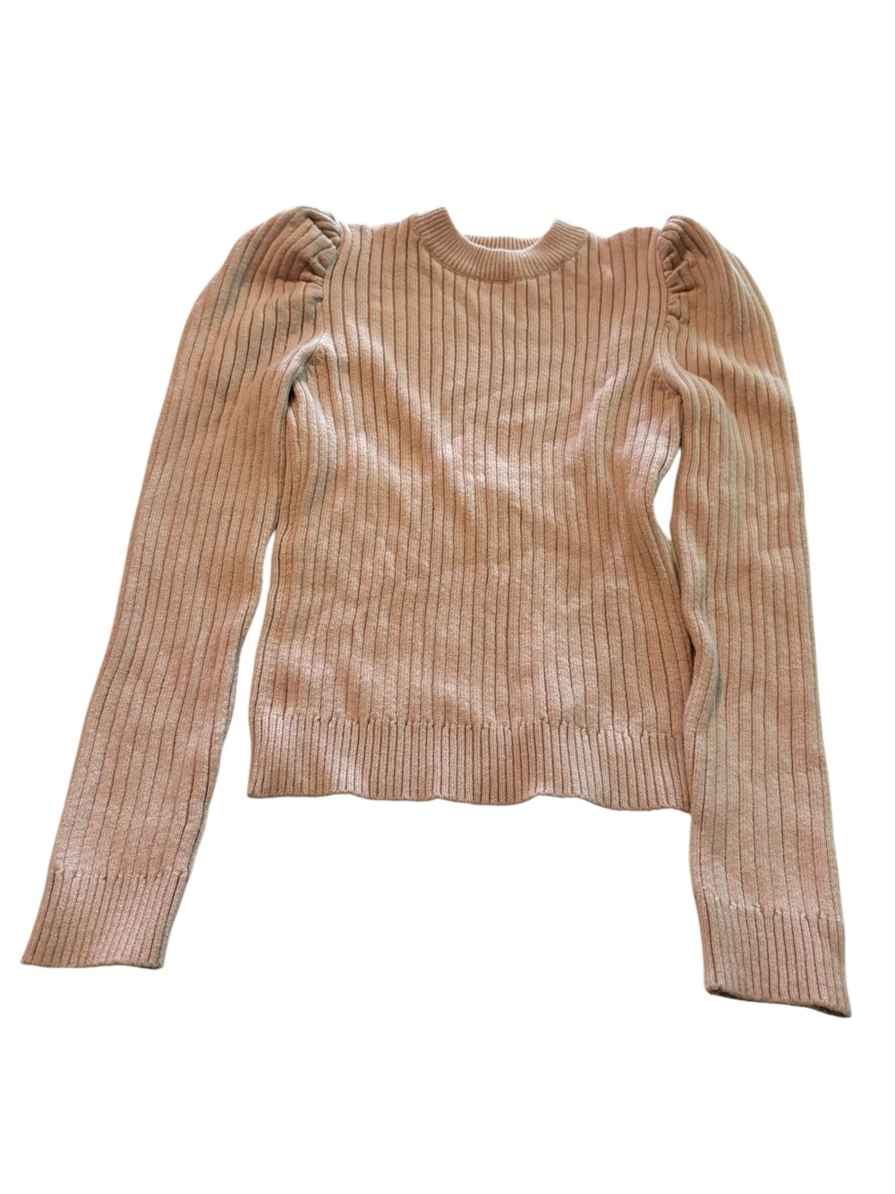 ASTR The Label Ribbed Puff Shoulder Sweater with Open Back - Picture 4 of 8
